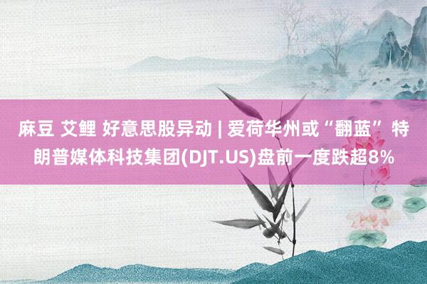 麻豆 艾鲤 好意思股异动 | 爱荷华州或“翻蓝” 特朗普媒体科技集团(DJT.US)盘前一度跌超8%